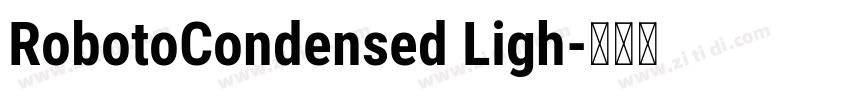 RobotoCondensed Ligh字体转换